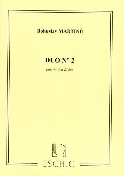 B. Martin_: Duo N 2 Violon Et Alto (Part.)