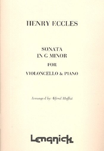 H. Eccles: Sonata g minor, VcKlav (KlavpaSt)