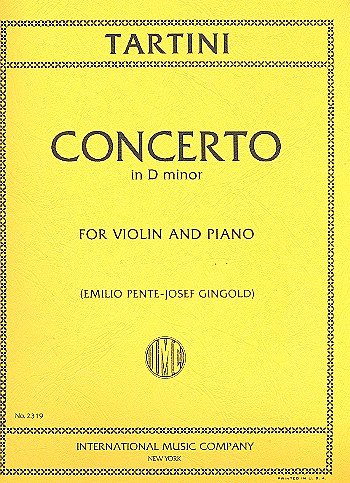 G. Tartini: Concerto Re M. (Gingold), VlKlav (KlavpaSt)