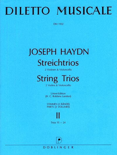 J. Haydn: Streichtrios  Band 2: Trios 15-24 / Urtext-Edition