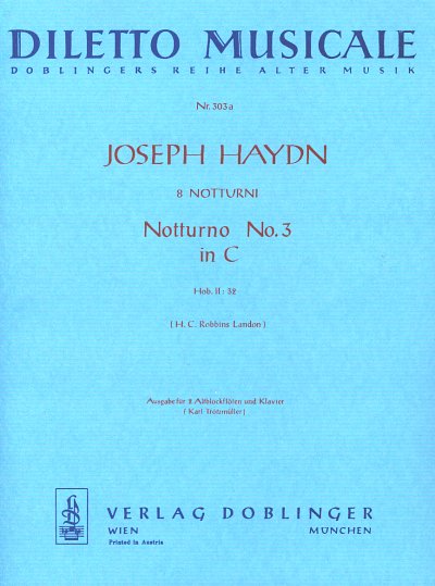 J. Haydn: Notturno 3 C-Dur Hob 2/32