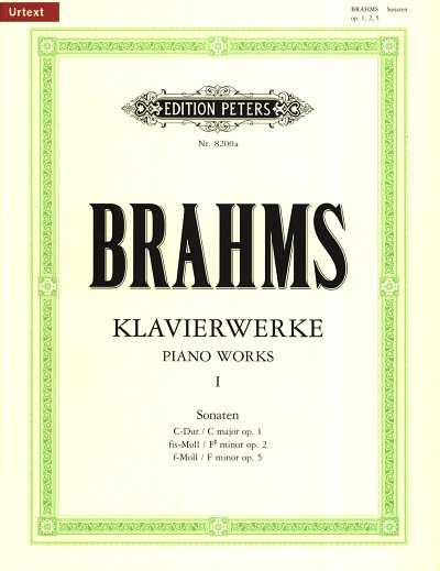 J. Brahms: Klavierwerke 1 - Sonaten, Klav