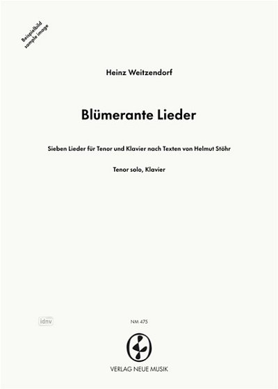 H. Weitzendorf: Blümerante Lieder, GesTeKlav