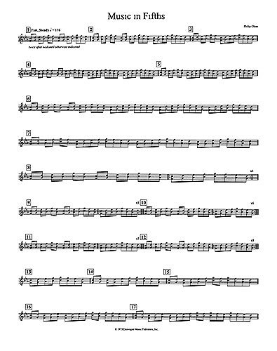 P. Glass: Music In Fifths