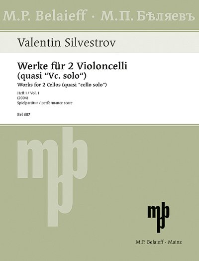 V. Silvestrov: Works for 2 Cellos (quasi cello solo)