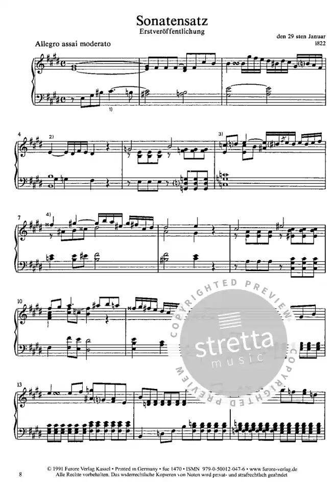 F. Hensel: Sonatensatz E-Dur, Sonate c-Moll, Klav (1)