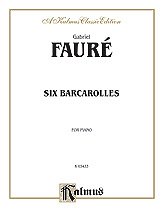 DL: G. Fauré: Fauré: Six Barcaroles, Klav