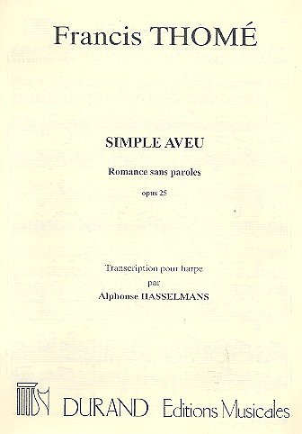 F. Thomé: Simple Aveu Harpe  (Part.)