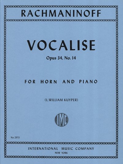 S. Rachmaninov: Vocalise Op.34/14