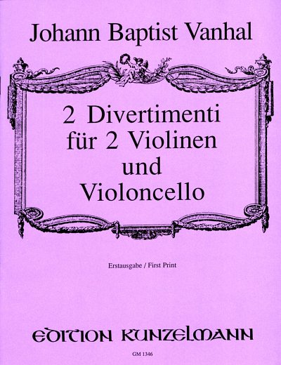 J.B. Vanhal: 2 Divertimenti, 2VlVc (PartStsatz)