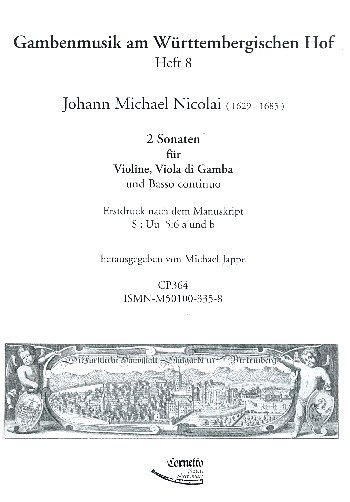 J.M. Nicolai: 2 Sonaten für Violine, Viola di Gamba und Basso continuo