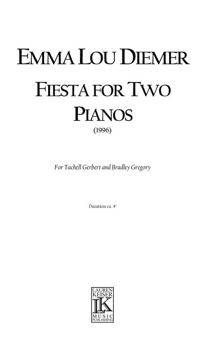 Fiesta for Two Pianos, 2Klav