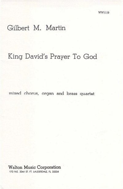G.M. Martin: King David's Prayer to God