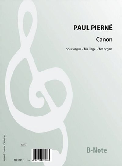P.P. (1874-1952): Canon für Orgel, Org
