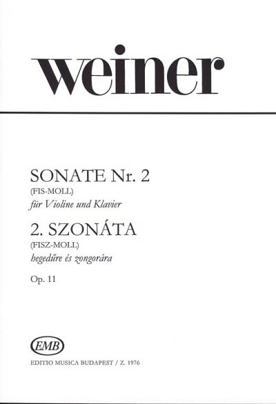 L. Weiner: Sonate Nr. 2 fis-moll op. 11, VlKlav (KlavpaSt)