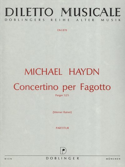 M. Haydn: Concertino B-Dur Per Fagotto (Perger 52/5) Diletto