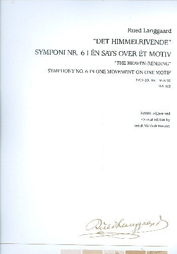 Symphony No. 6 'Det Himmelrivende', Sinfo (Part.)