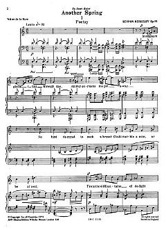 L. Berkeley: Another Spring Op.93, GesMKlav