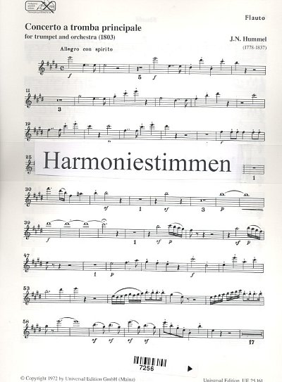 J.N. Hummel: Concerto a tromba principale 