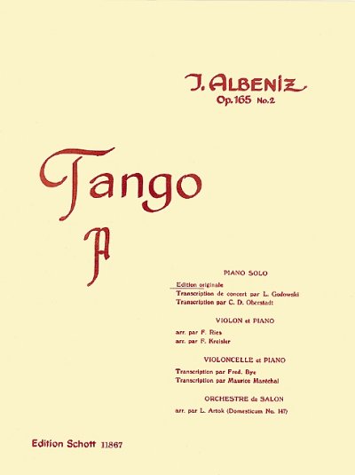 I. Albéniz y otros.: Tango op. 165/2