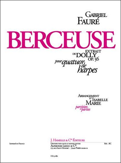 Gabriel Faure: Berceuse Op.56, No.1 (Pa+St)