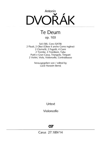 A. Dvořák et al.: Te Deum op. 103