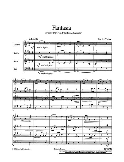 T. Stanley: Fantasia , 4Blf (Sppa)