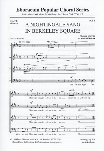 A Nightingale Sang In Berkeley Square, GchKlav (Chpa)