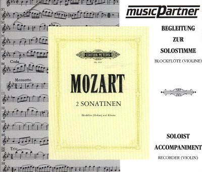 W.A. Mozart: 2 Wiener Sonatinen B-Dur KV 439b Playalong-CD m