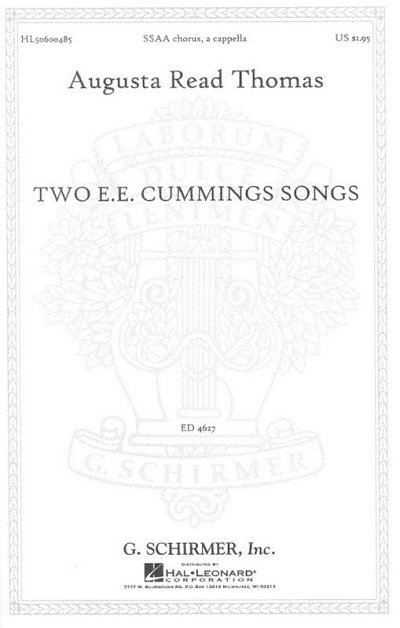 Two E.E. Cummings Songs, FchKlav (Chpa)