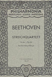 L. v. Beethoven: Streichquartett Es-Dur op. 7, 2VlVaVc (Stp)