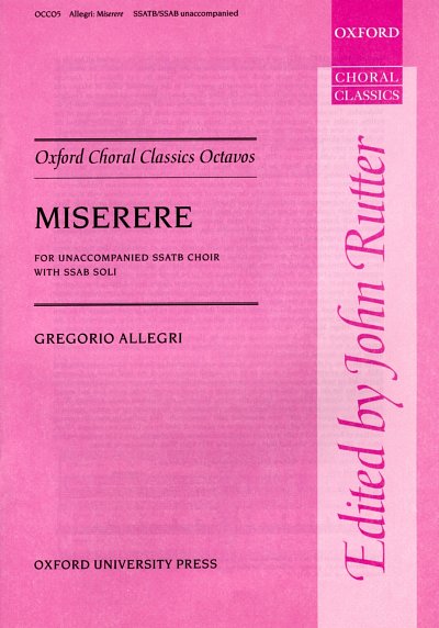 A. Gregorio: Miserere, 4GsGch (Chpa)