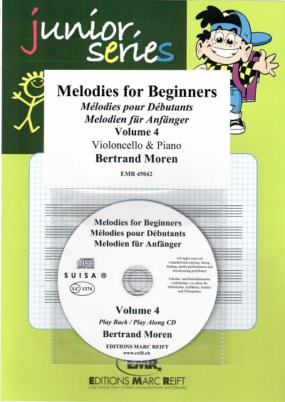 B. Moren: Melodies For Beginners - Volume 4, VcKlav (+CD)