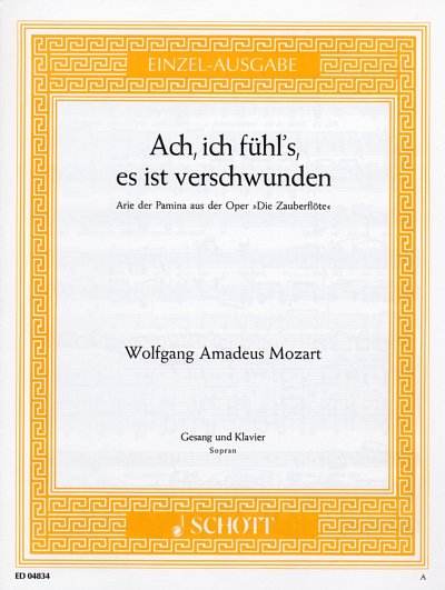 W.A. Mozart: Ach ich fuehl's es ist verschwunden, GesKlav