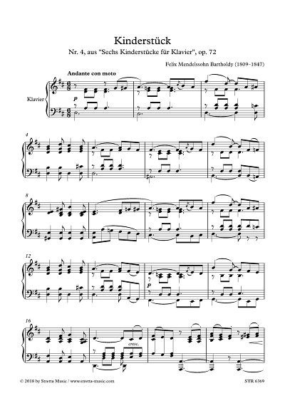 DL: F. Mendelssohn Barth: Kinderstueck G-Dur, Klav