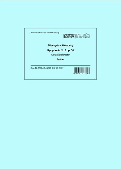 M. Weinberg: Symphonie Nr. 2 op. 30, Stro (Part.)