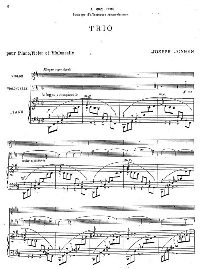 J. Jongen: Piano Trio op. 10/1