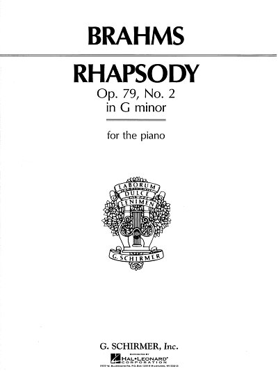 J. Brahms: Rhapsody in G Minor, Op. 79, No. 2, Klav