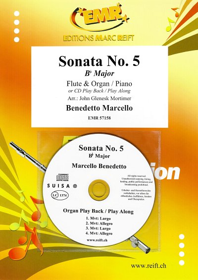 B. Marcello: Sonata No. 5, FlKlav/Org (+CD)