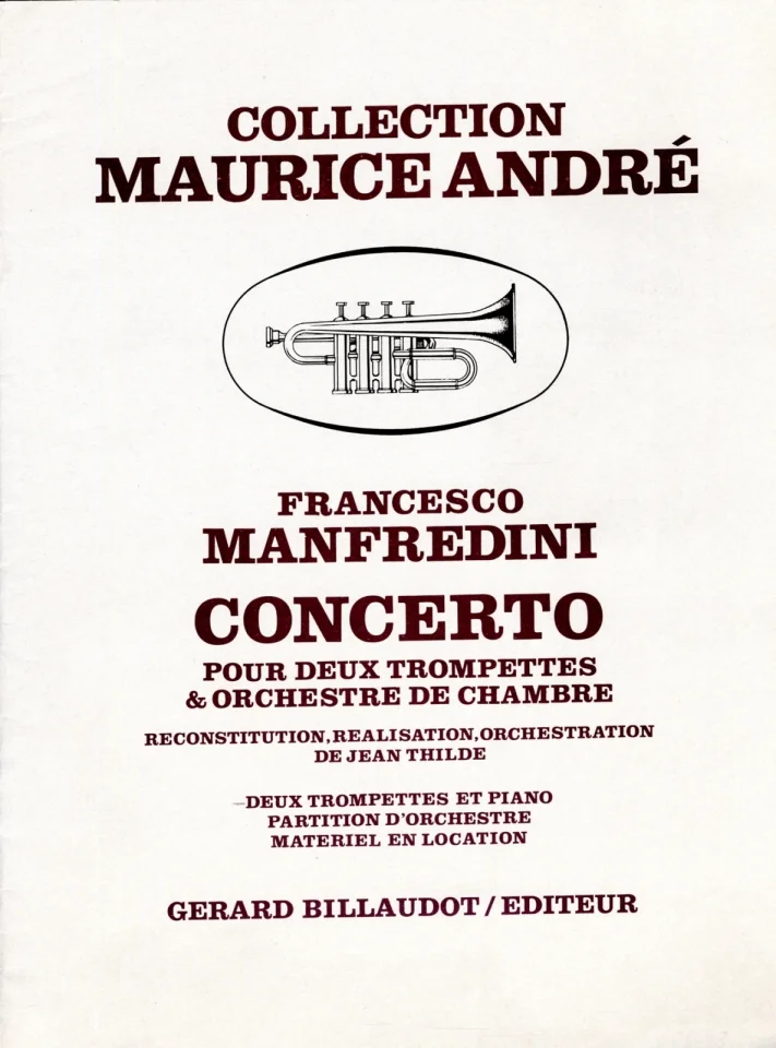 F. Manfredini: Concerto D-Dur, 2TrpKlav (KA2St) (0)