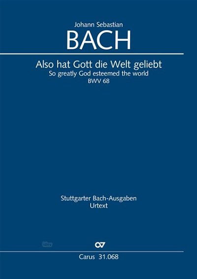 DL: J.S. Bach: Also hat Gott die Welt geliebt d-Moll BWV (Pa