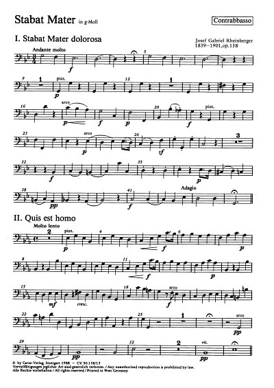J. Rheinberger: Stabat Mater in g op. 138, GchStrOrg (KB)