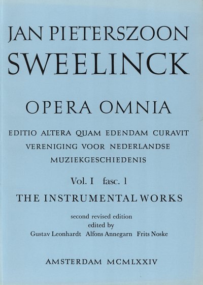 J.P. Sweelinck: Opera Omnia 1 - Instrumental Works, Cemb