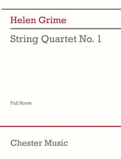 H. Grime: String Quartet No.1 Score