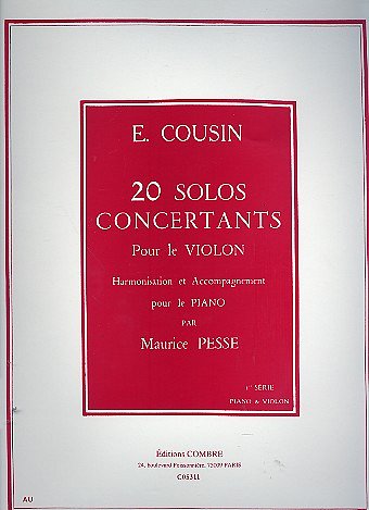 Solos concertants (20) série n°1 (1 à 10), VlKlav (KlavpaSt)