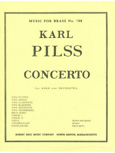 K. Pilss: Karl Pilss: Concerto, Hrn (Pa+St)