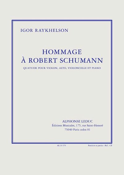Igor Raykhelson: Hommage a Robert Schumann (Pa+St)