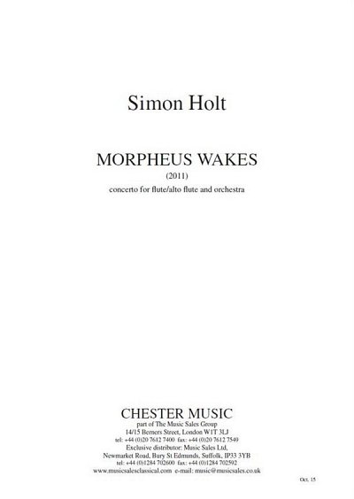S. Holt: Morpheus Wakes (Stp)