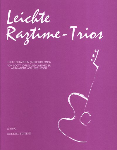 S. Joplin: Leichte Ragtime-Trios, 3Git/Akk (Pa+St)