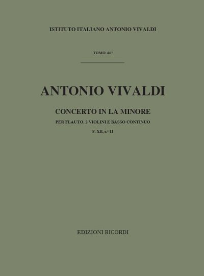 A. Vivaldi: Concerto Per Strumenti Diversi E B.C.: